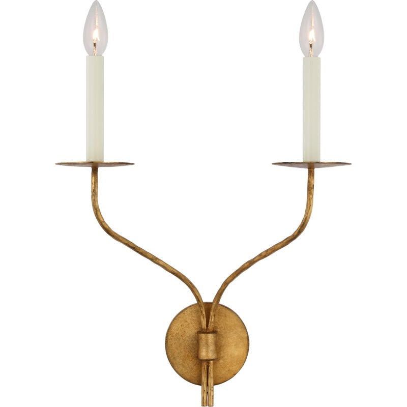 Taper Brass Wall Sconce