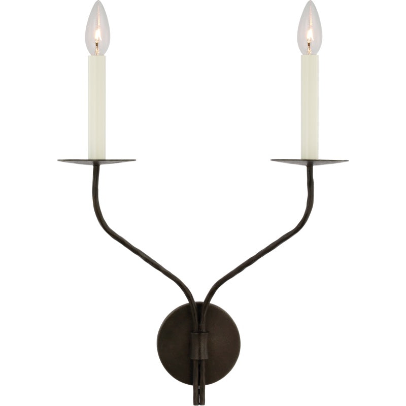 Taper Brass Wall Sconce