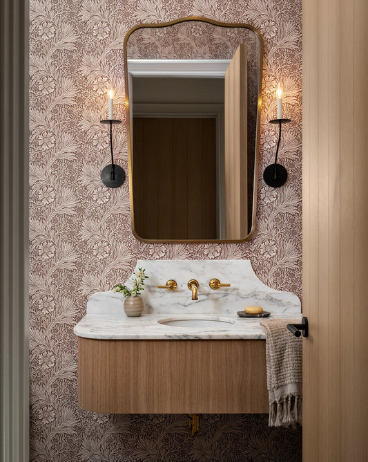 Taper Brass Wall Sconce