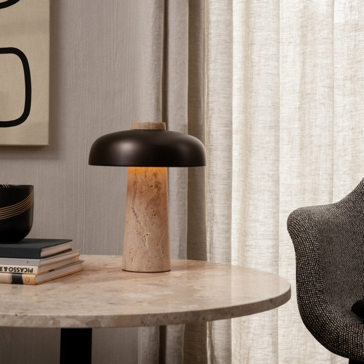 Tibur Stone Table Lamp
