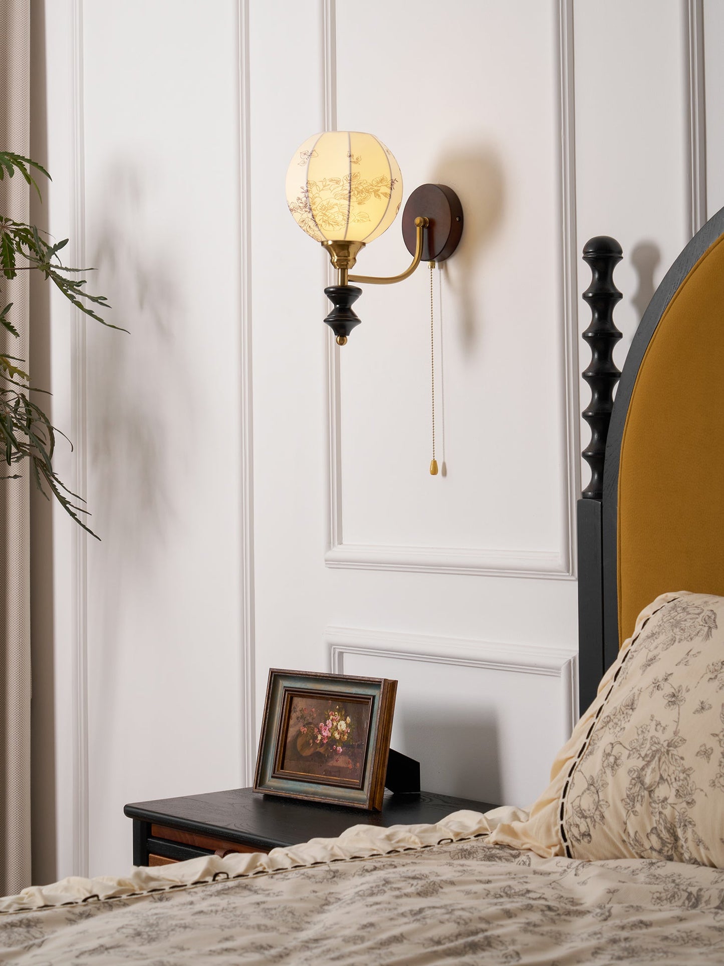 Pomander Fabric Wall Sconce