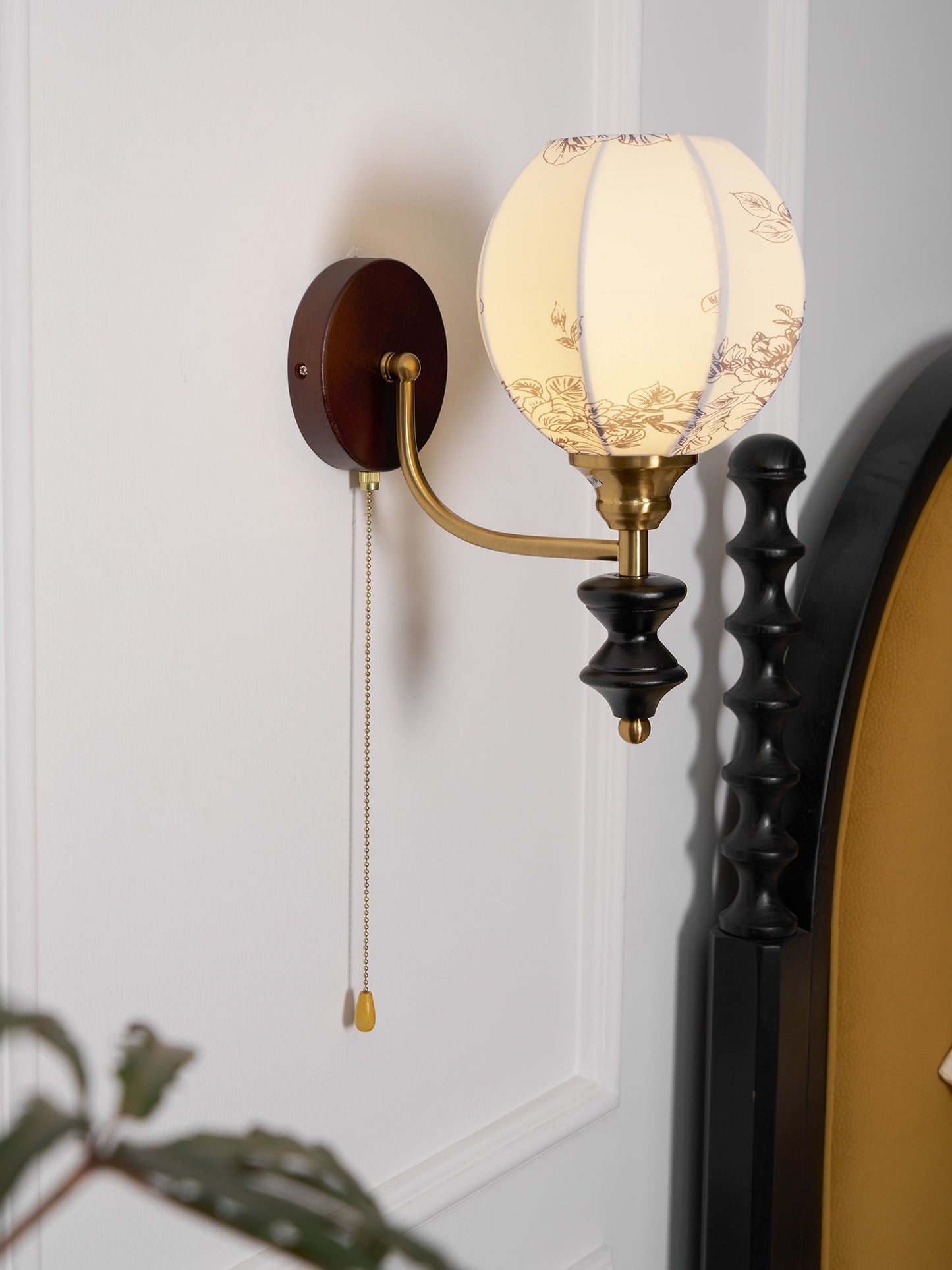 Pomander Fabric Wall Sconce