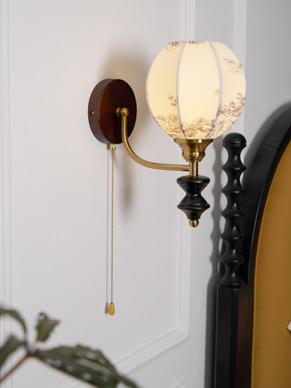 Pomander Fabric Wall Sconce