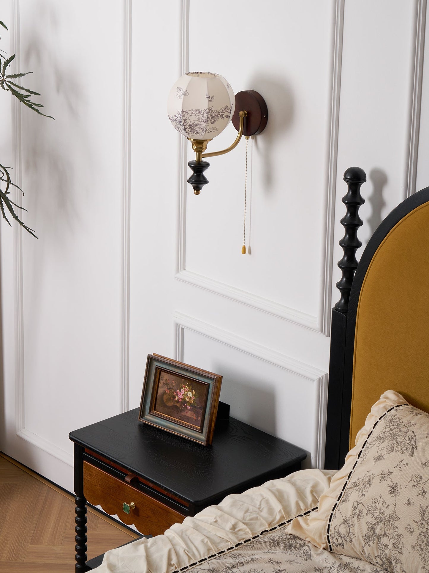 Pomander Fabric Wall Sconce