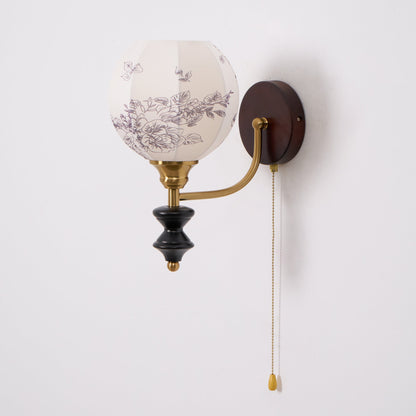 Pomander Fabric Wall Sconce