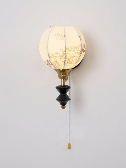 Pomander Fabric Wall Sconce