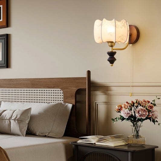 Brocade Fabric Wall Sconce