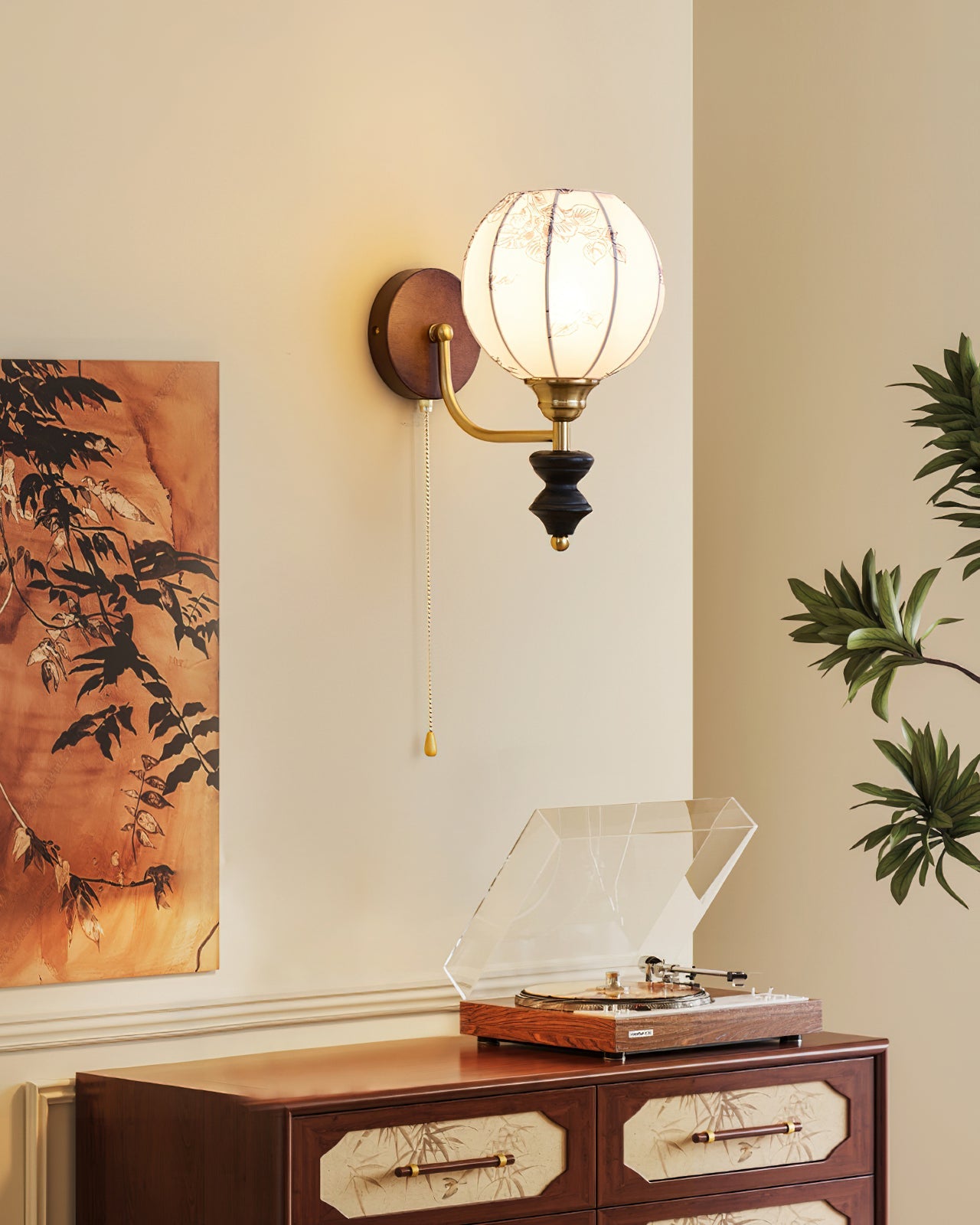 Pomander Fabric Wall Sconce