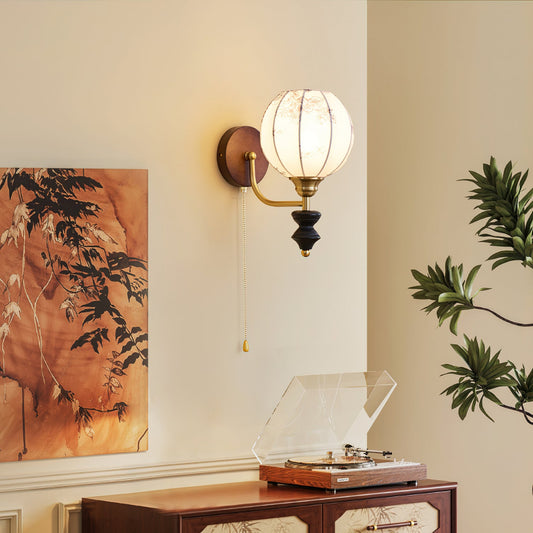 Pomander Fabric Wall Sconce