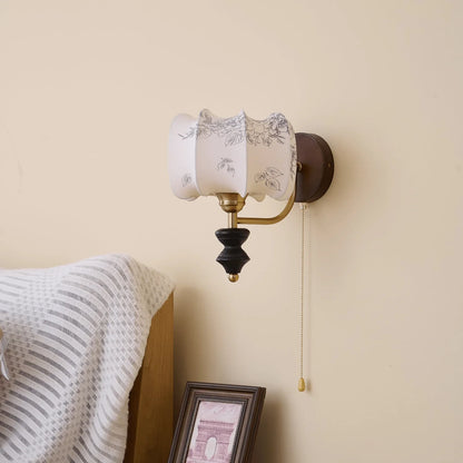 Brocade Fabric Wall Sconce