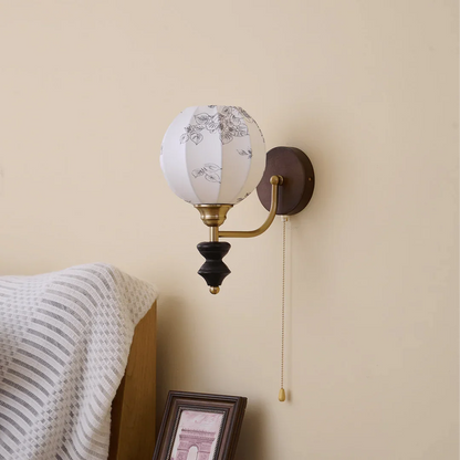 Pomander Fabric Wall Sconce