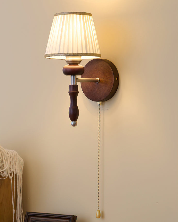Plissé Fabric Wall Sconce
