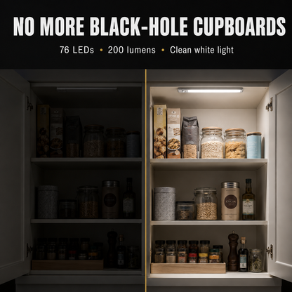 Caveo Motion-Sensor Cabinet Light – Rechargeable Dimmable Wireless Lighting