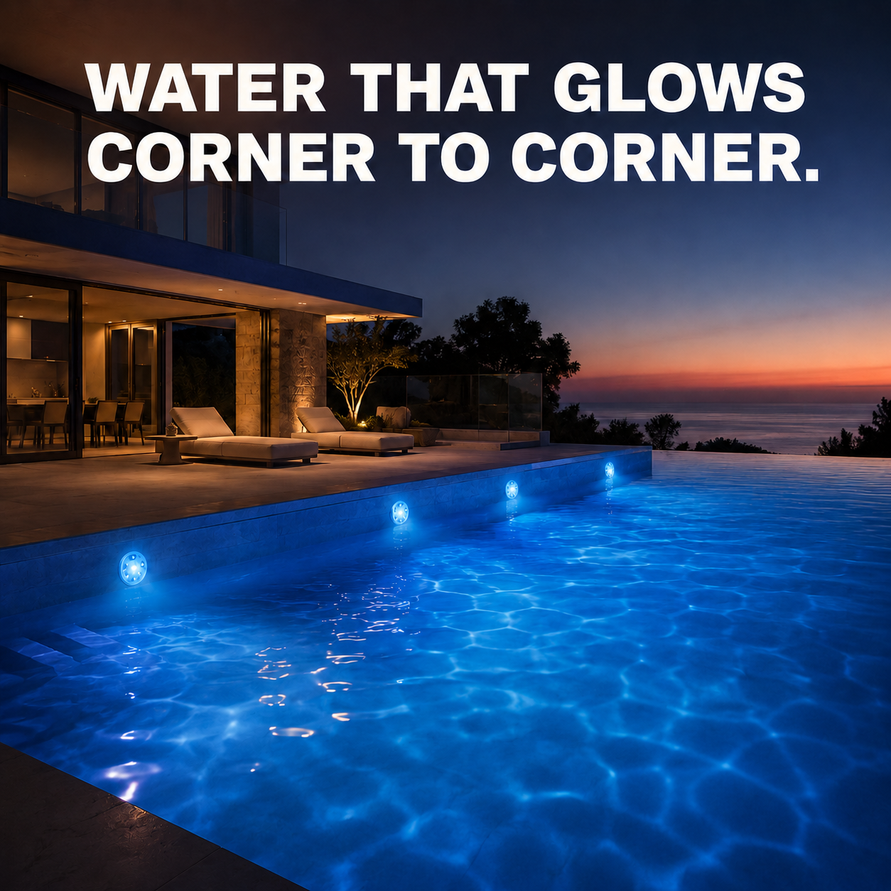 PoolGlow - RGB Pool Lights with Remote & Timer - Waterproof, Battery Operated