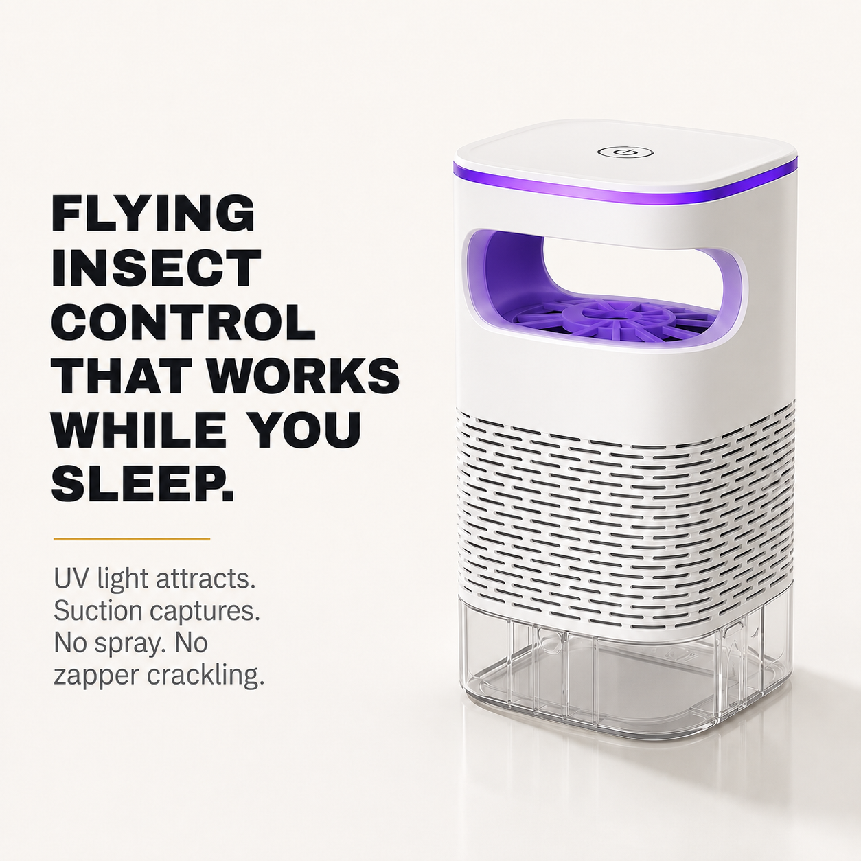 Vexora Indoor Flying Insect Trap – UV Light & Suction Fan
