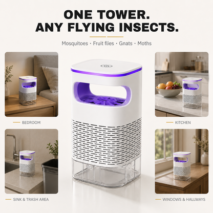 Vexora Indoor Flying Insect Trap – UV Light & Suction Fan
