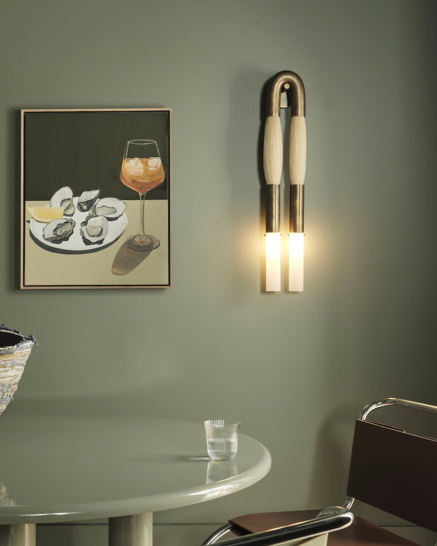 Pferdehaar-Wandlampe