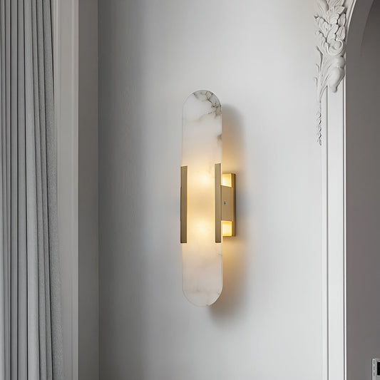 Stele Alabaster Sconce