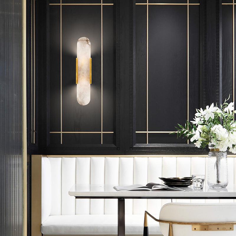 Stele Alabaster Sconce