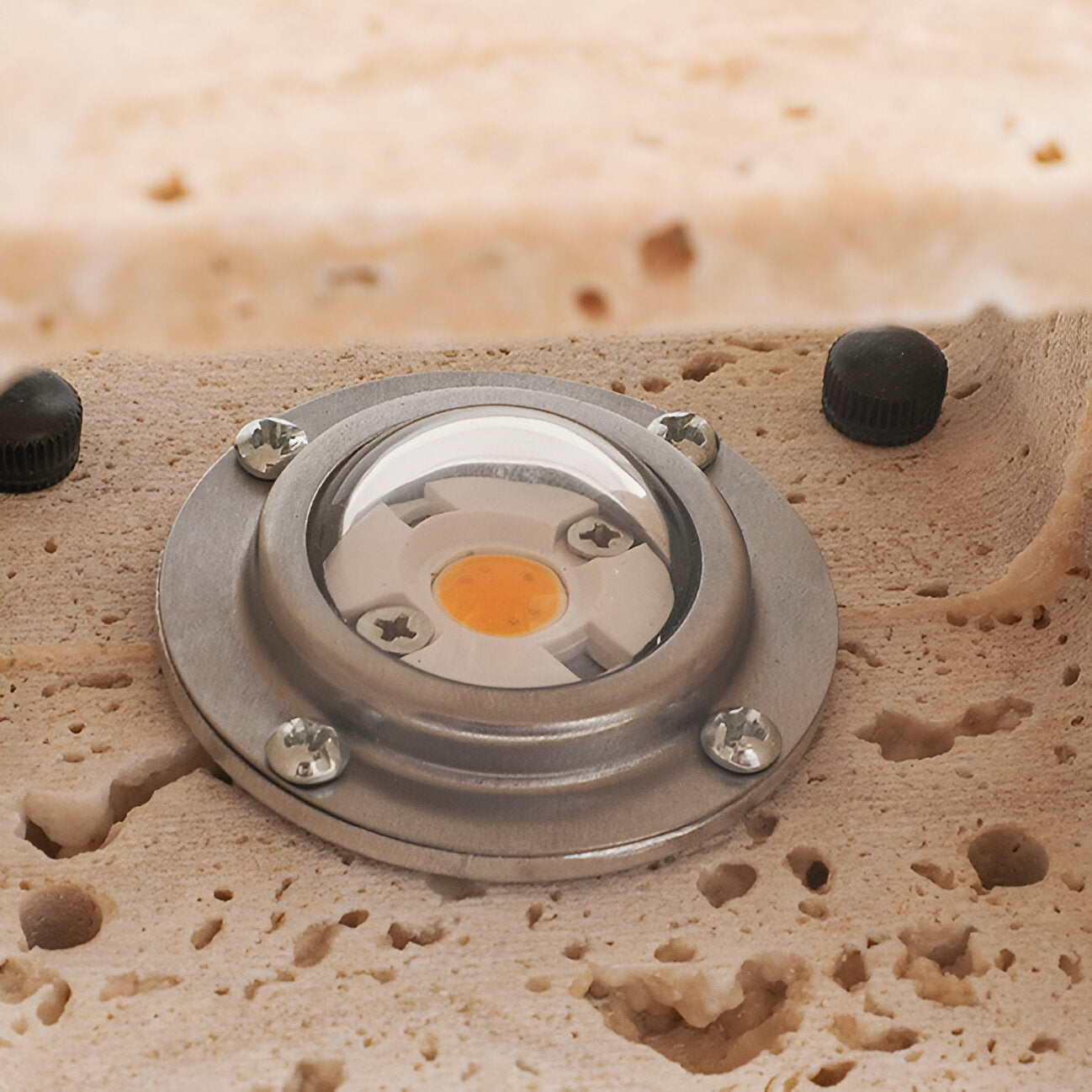 Sentinel Travertine Wall Light