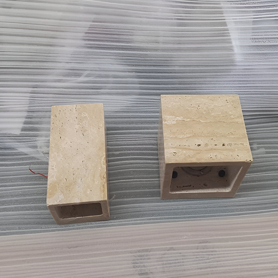 Sentinel Travertine Wall Light