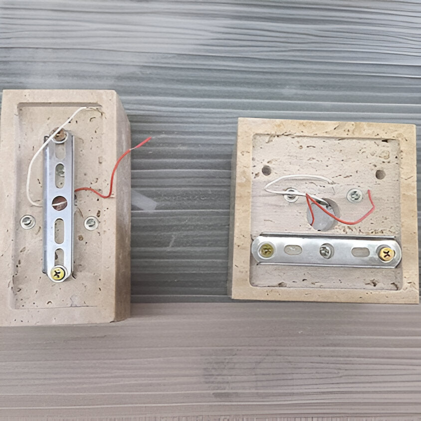 Sentinel Travertine Wall Light