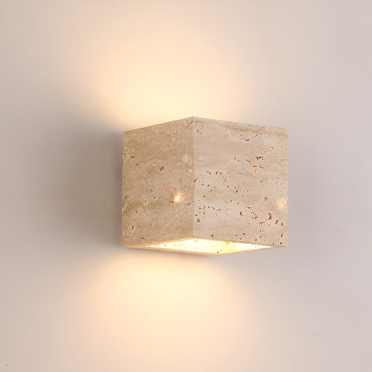 Sentinel Travertine Wall Light