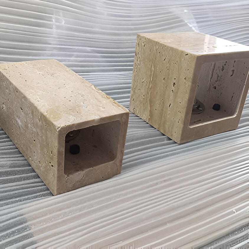 Sentinel Travertine Wall Light