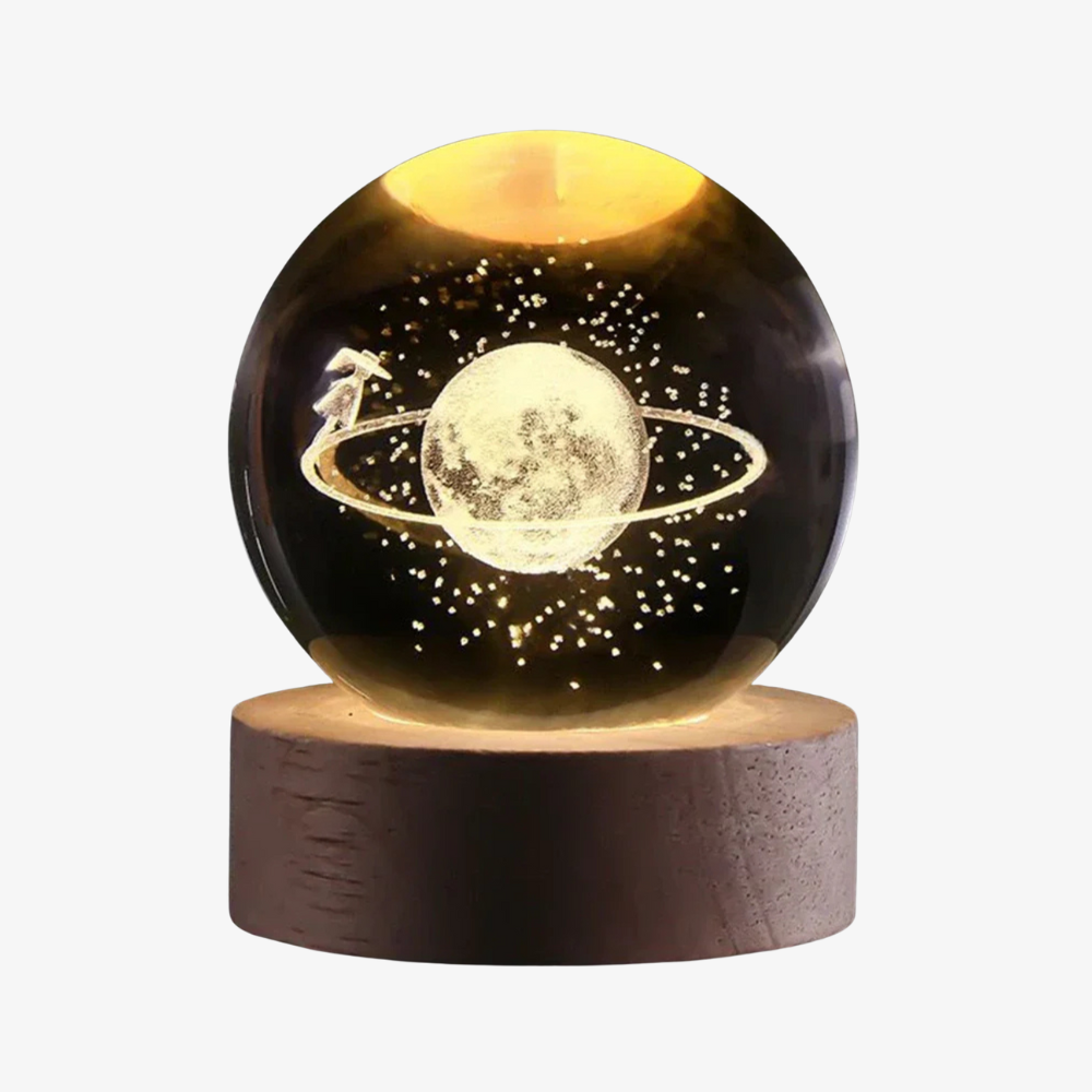 Engraved Crystal Ball Light