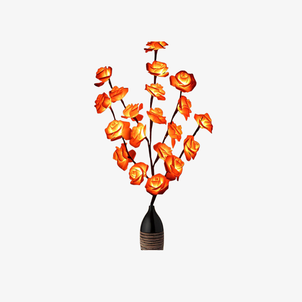 Lampe à branche florale LED bohème - Décoration de saule et branches alimentée par batterie