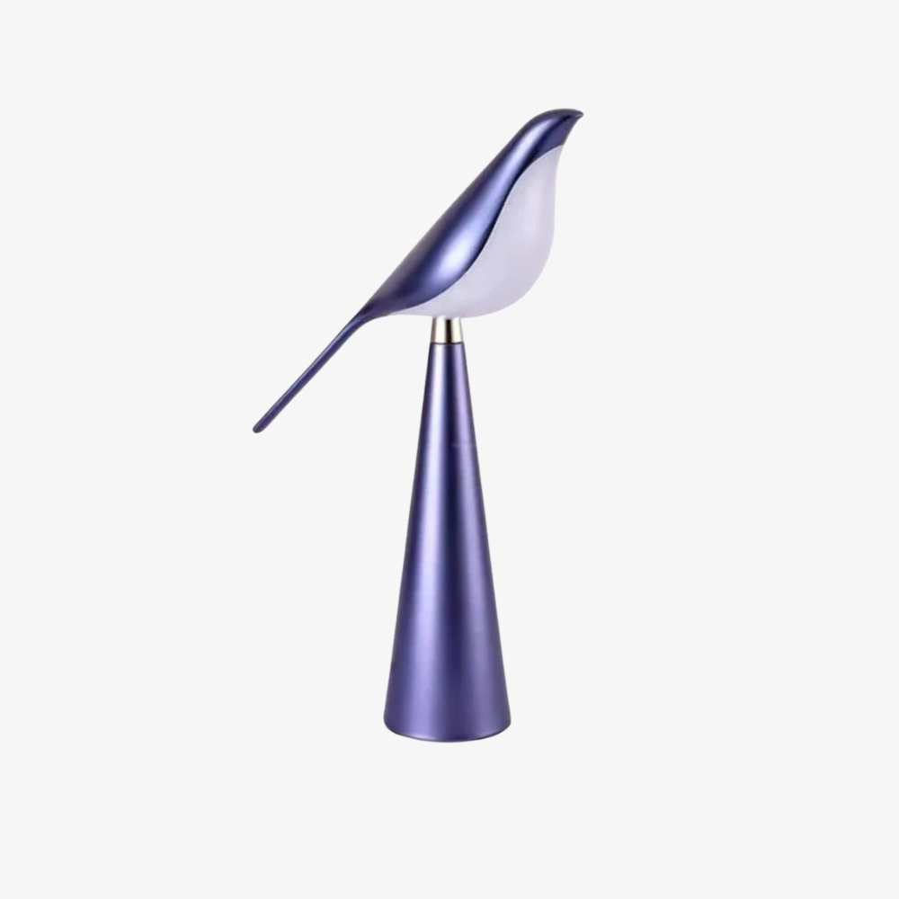 Mid Century Modern Magpie Bird Table Lamp - Sculptural Accent Desk Light