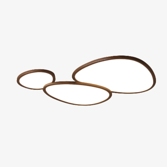 Flush Mount Ceiling Light with Aluminum Frame - Modern Scandinavian LED