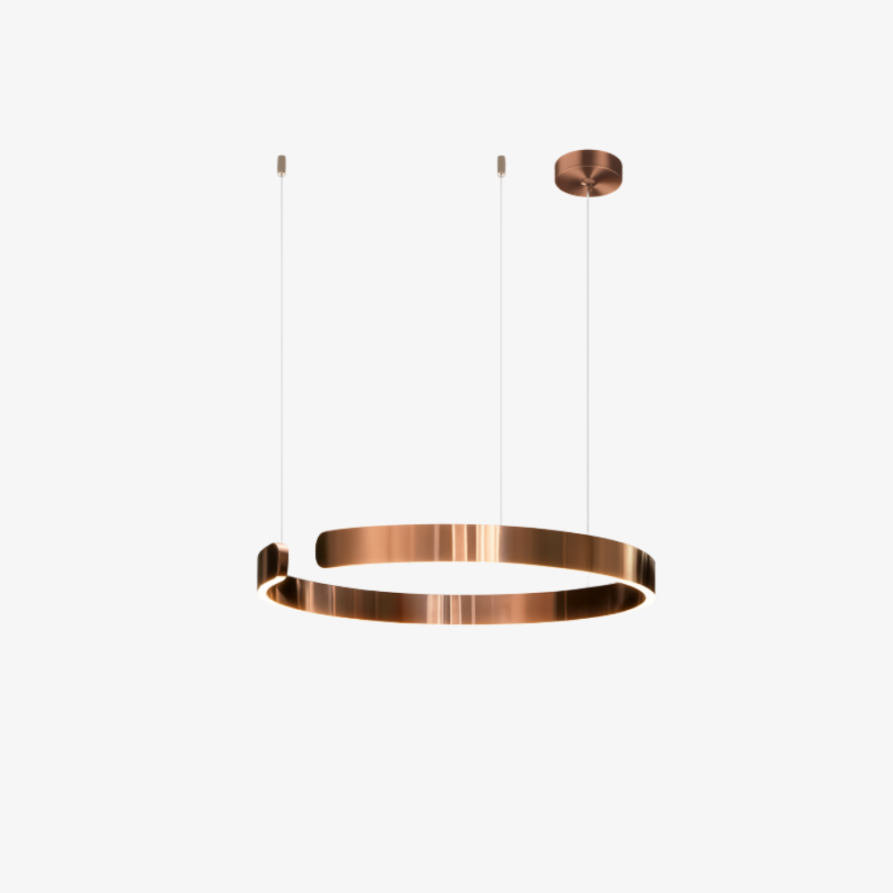 Plafonnier LED avec câble réglable - Design contemporain en anneau