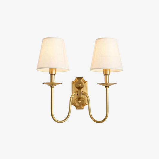 Lyre Brass Wall Sconce