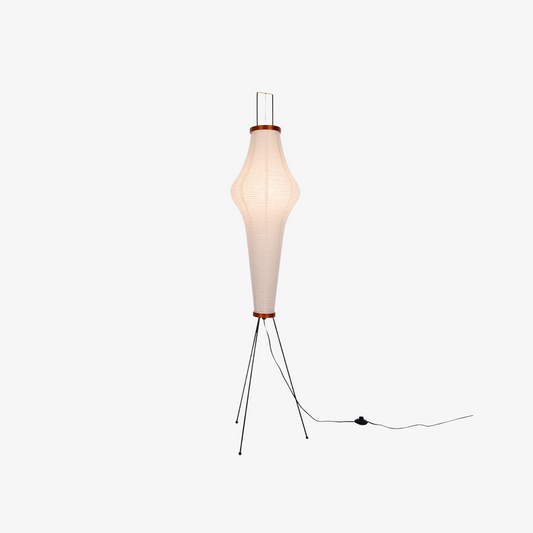 Spindle Mulberry Paper Floor Lamp