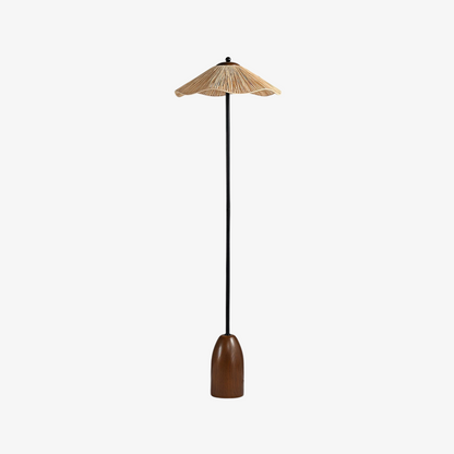 Parasol Rattan Floor Lamp