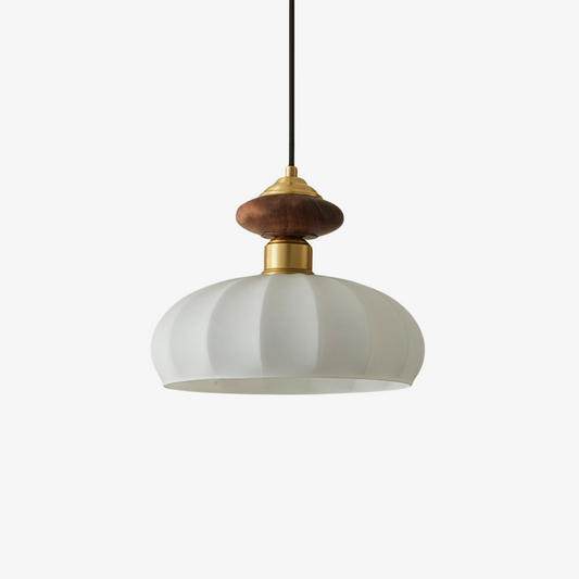 Ceres Glass & Wood Pendant
