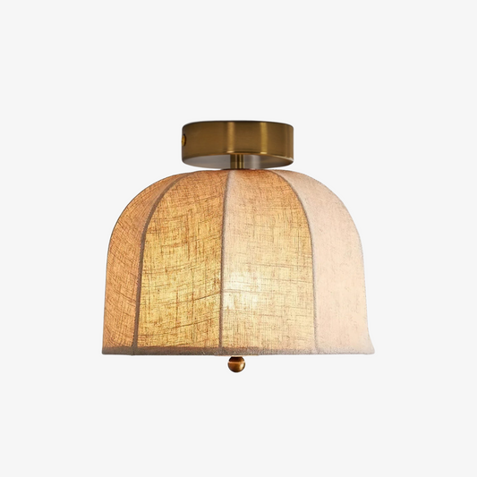 Cloche Linen Flush Mount