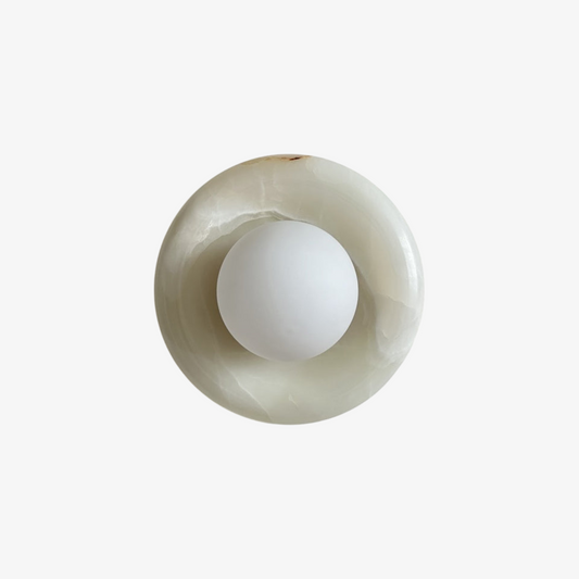 Palma White Jade Sconce