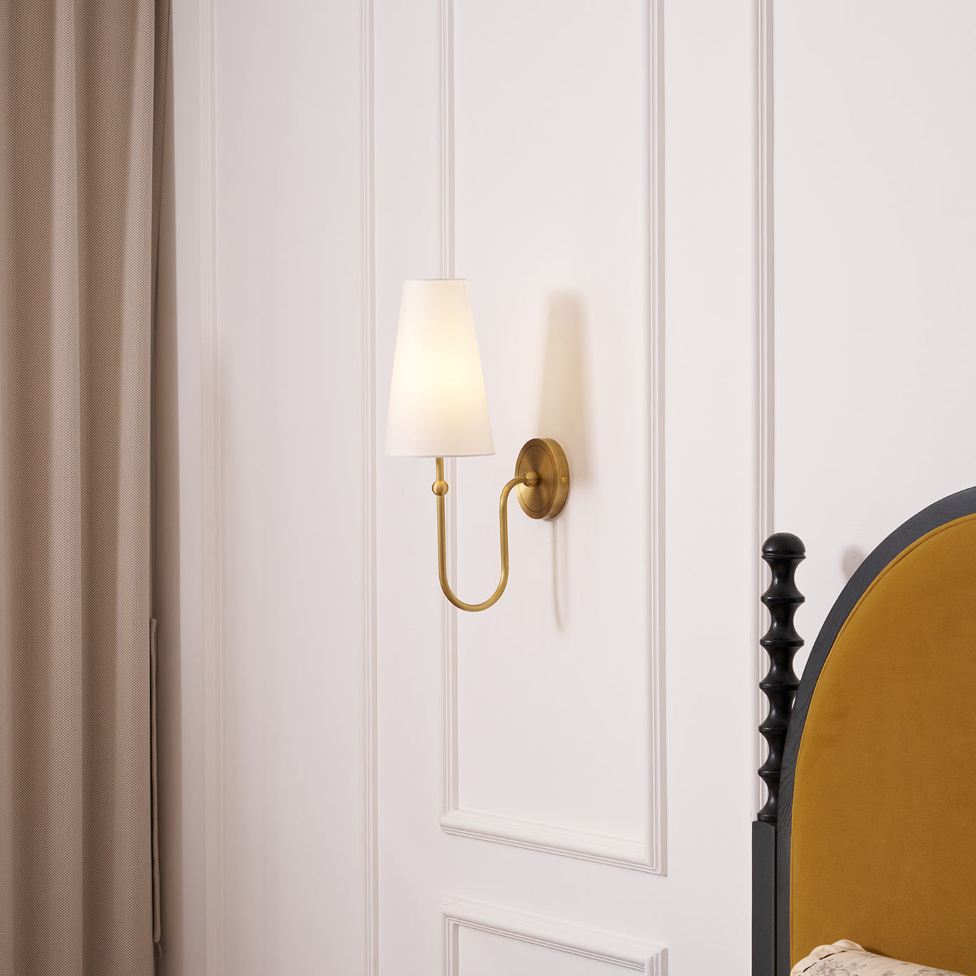 Stirrup Brass Wall Sconce