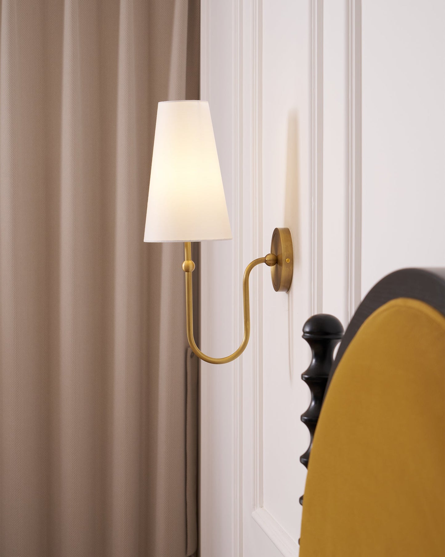 Stirrup Brass Wall Sconce
