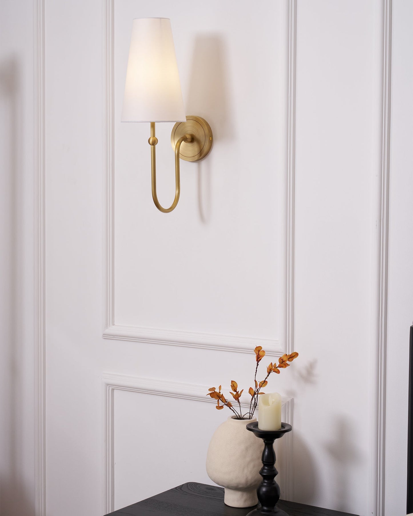Stirrup Brass Wall Sconce