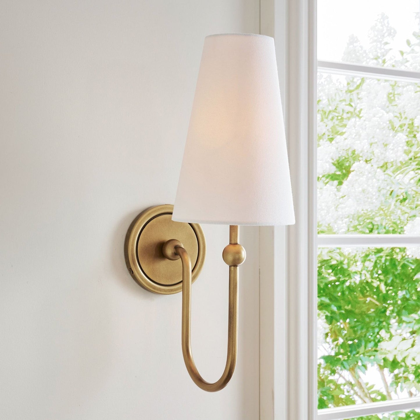 Stirrup Brass Wall Sconce