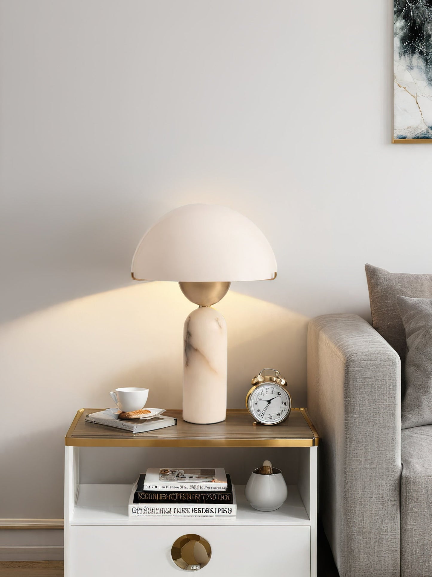 Plinth Stone Table Lamp
