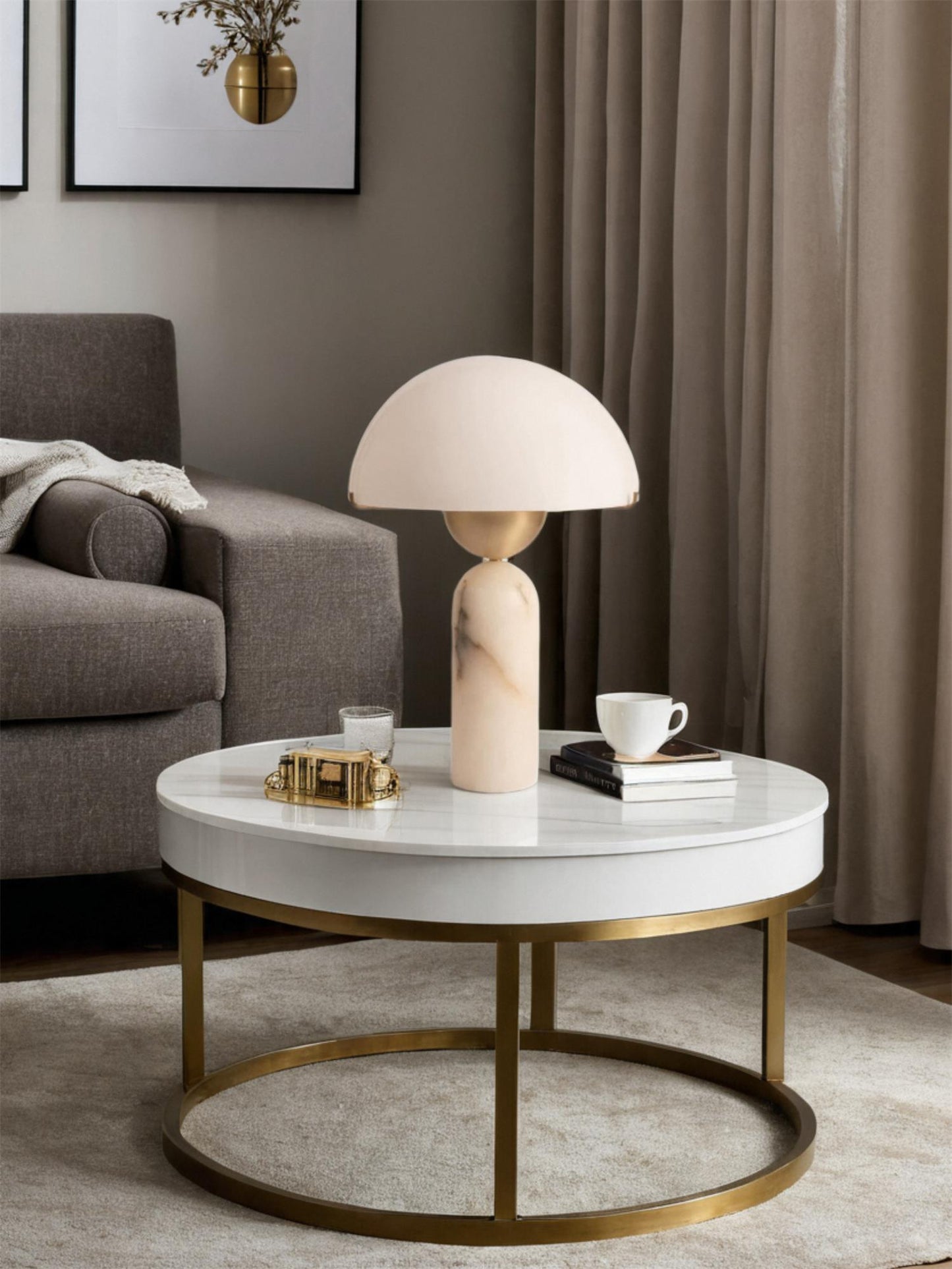 Plinth Stone Table Lamp