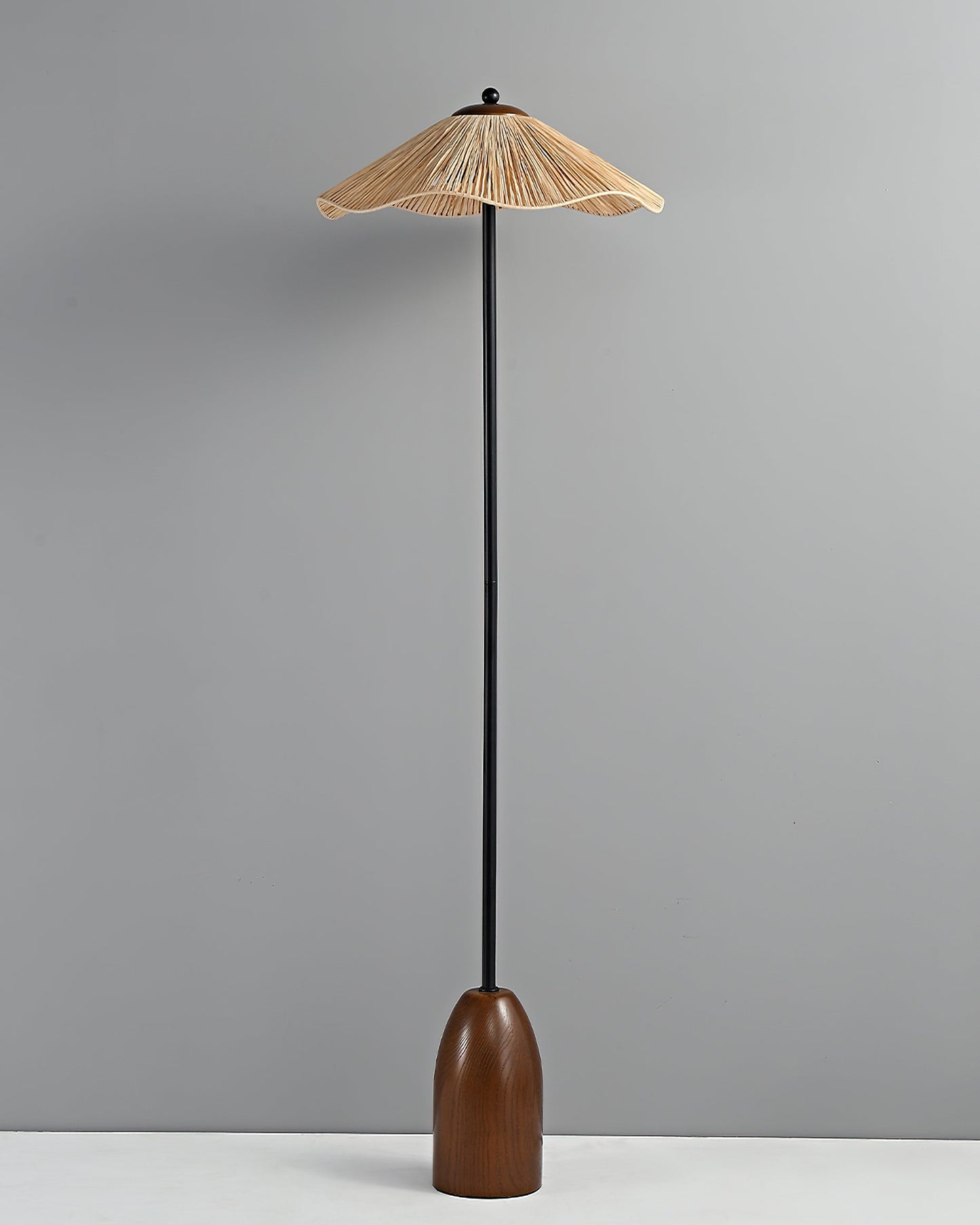 Parasol Rattan Floor Lamp