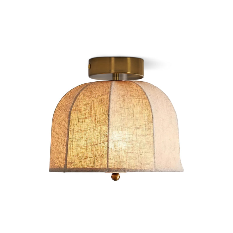 Cloche Linen Flush Mount