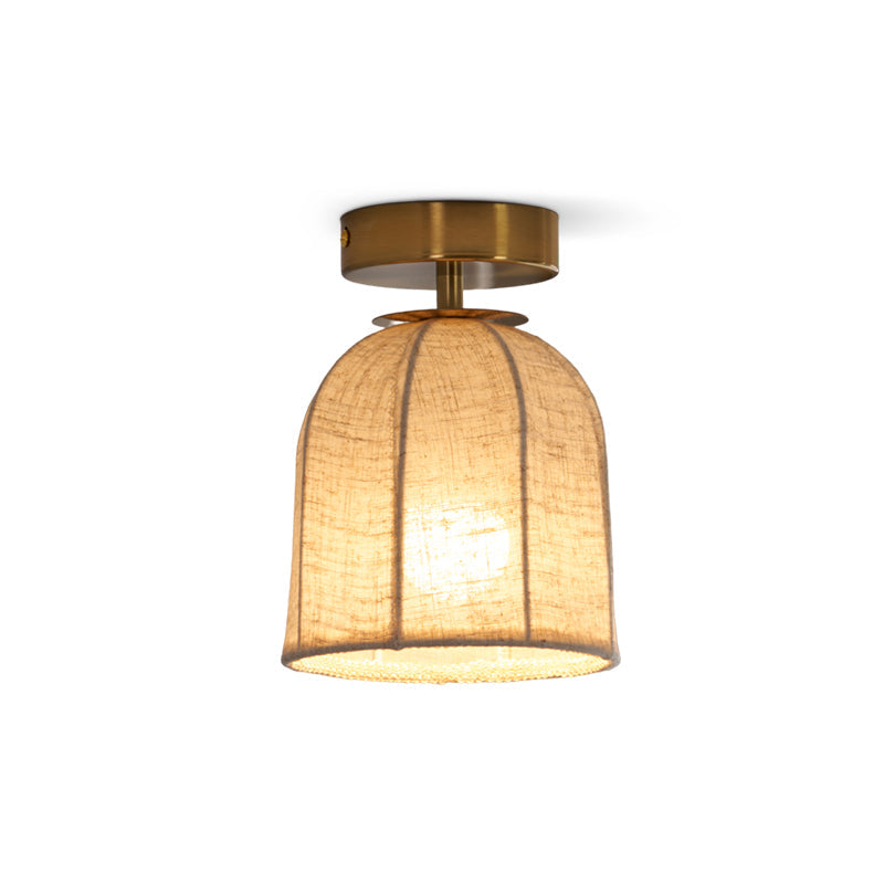 Cloche Linen Flush Mount