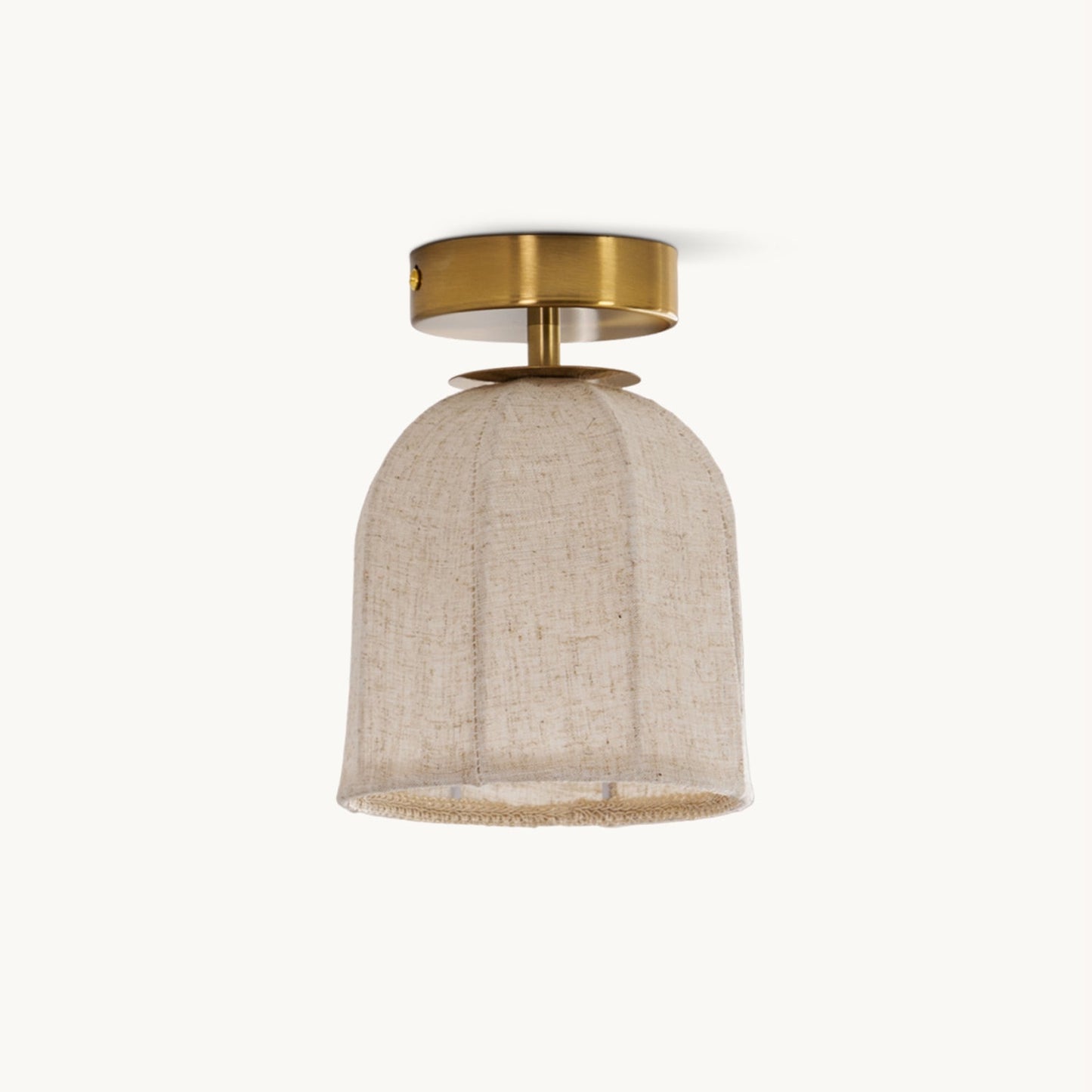 Cloche Linen Flush Mount