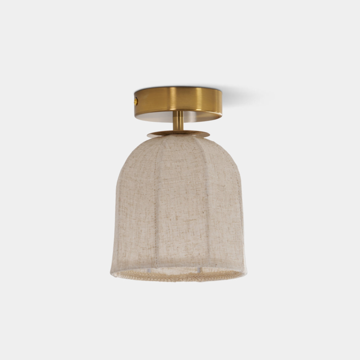 Cloche Linen Flush Mount